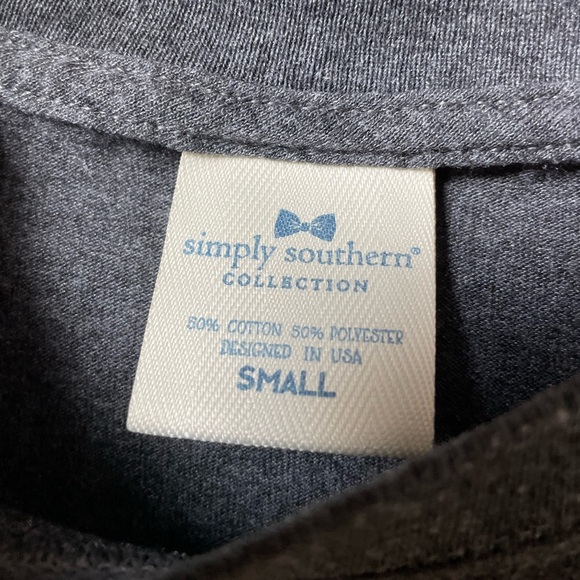 Simply Southern women's small long sleeve gray Halloween top - Picture 4 of 6